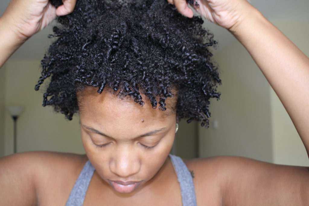 The little in jen that could blog, natural hair, curly hair, stretched curly hair, How to Preserve Wash and Go Overnight/ Stretch a Wash and Go (For short hair)