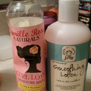 Camille Rose Naturals “Curl Love Moisture Milk” vs. Curl Junkie “Curl Assurance Smoothing Lotion”