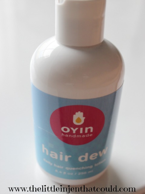 Oyin handmade, product review, natural hair, Hair Dew