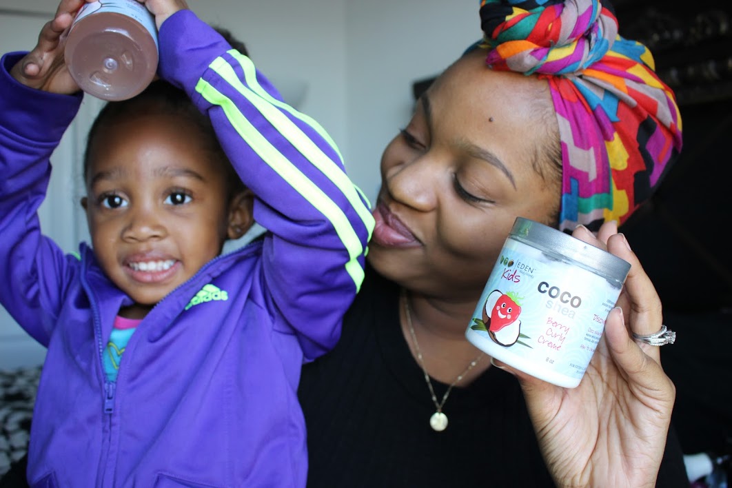 Eden Bodyworks Kids Review (Coco Shea Berry Kids Detangling shampoo and Berry Curly Creme)